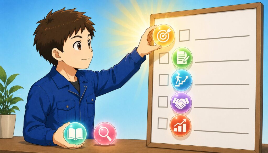 製造業の退職理由を隠さず前向きに整理する様子のイメージ