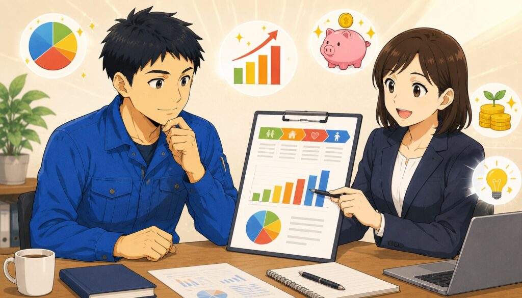 転職STEP6 内定後の判断のイメージイラスト