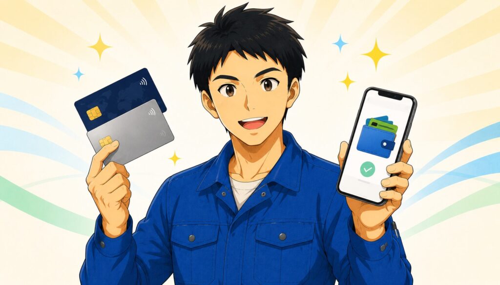 メキシコ駐在でクレカとWiseカードを組み合わせるイメージ