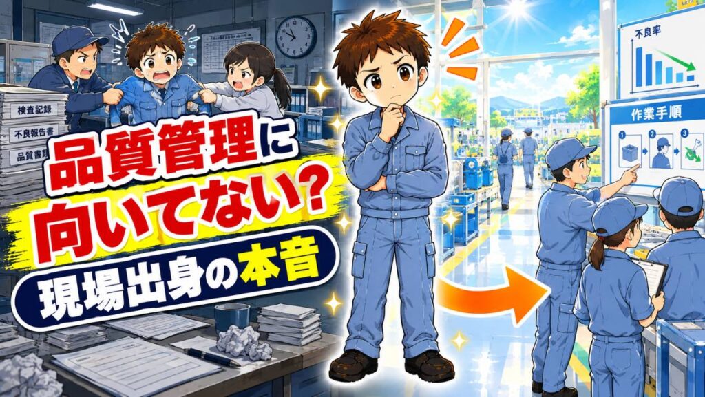 品質管理に向いてない人とは？のアイキャッチ画像